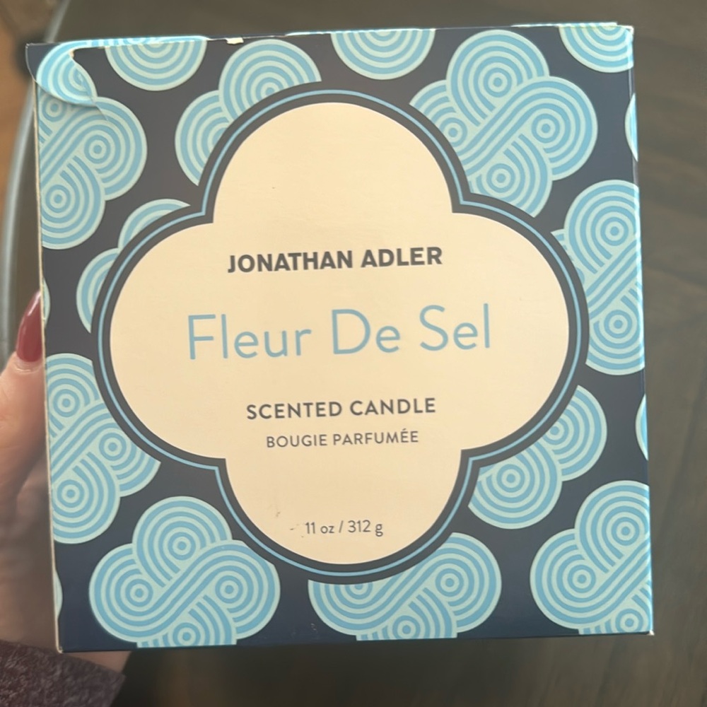 Brand new Jonathan Adler, Fleur De Sel scented candle!! Amazing smell!!!!